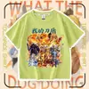 Minha Faca e Escudo Roupas Divertidas Infantis Camiseta Estampada Faca e Escudo Cachorro Roupas de Manga Curta para Crianças Top de Meia Manga para Meninos e Meninas 8