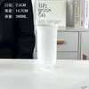 Vaso de Vidrio Esmerilado de Gama Alta Transparente para Bebidas Hogareñas, Taza de Leche y Jugo, Taza de Café, Vaso para Bebidas Largas