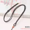 Elegante Cordón Trenzado Hecho a Mano Color Maíz para Colgante de Buda de Jade, Cordón de Jade Unisex para Colgante, Cordón para el Cuello con Hebilla de Paz de Jade