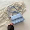 Street Casual Solid Color Shoulder Bag 2024 Novo Estilo Casual Hand Bag Nova moda simples Crossbody Small Square Bag