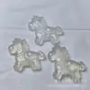 Novo Pingente de Fivela da Paz Tipo Gelo Calcedônia Branca Ágata Natural Jade Cavalo Pingente Venda por Atacado Transmissão ao Vivo Item Mais Vendido