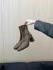 Botas de tacón alto con tacón grueso, botines cortos estilo coreano para mujer, nuevos botines estilo francés para primavera y otoño 2026, botas Martin, botas de ajuste ceñido