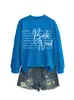 Tamanho europeu transfronteiriço nerd rato de biblioteca Amazon eBay site independente casual versátil roupas femininas
