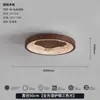 Luminária de Teto Redonda Moderna Medieval Minimalista Luxo Leve para Sala de Estar Cor de Noz Lâmpadas de Alto Padrão para Quarto Estudo