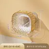Plato para Escupir Huesos de Plástico PET Cuadrado Transparente Plato para Frutas Hogar Restaurante Plato para Frutas Plato para Snacks Mesa de Comedor Plato para Basura Plato