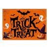 Mantel individual de Halloween con estampado digital de calabaza, calavera, bruja y araña, con aislamiento térmico, decoración, con temática transfronteriza