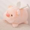 Brinquedo de pelúcia de porco rosa com anjo de desenho animado Ins Explosions Piggy Lulu Boneca Travesseiro Boneca Dormindo Presente