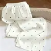 Vendas diretas da fábrica: Coleção de outono de 2026, calça de algodão fina, confortável e simples, com estampas fofas de desenhos animados, perfeita para usar em casa e como calça de outono com gola dobrada.