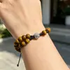 Directamente del fabricante: Pulsera Ajustable de Palosanto Vintage, Sencilla de Madera Natural Estilo Chino, Pulsera Versátil para Pareja