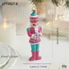 Adornos de Decoración Navideña de Plástico Soldado Pintado de Colores Cascanueces Adornos Colgantes Árbol de Navidad Corona de Navidad Adornos Colgantes