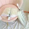 Guarda-chuva Transparente com Design de Gato Branco, Totalmente Automático, Estilo Anime, Manual, Fofo, Alto Valor Estético, Dobrável, para Influenciadoras Femininas, Crianças, Desenhos Animados, Estudantes