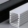 Canal de aluminio para luz lineal, luz lineal de montaje superficial, canal para luz empotrada, tira de luz lineal para techo de doble capa, canal para tira de luz LED
