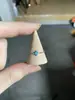 Anillo de Cadena Arcoíris Noche Estrellada Brillante Regalo para Niña Doce Piedras de Nacimiento Piedra del Mes Topacio Simple Nicho TK