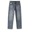 Jeans Casuales Americanos para Hombre Calle Principal Americana Primavera y Verano 2025 Pantalones Anchos Rectos Sueltos con Caída para Hombre
