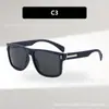 Nuevas gafas de sol cuadradas simples de estilo europeo y americano para ciclismo al aire libre, pesca, conducción, protección solar y uso decorativo