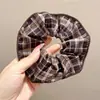 Nuevas scrunchies de lunares y estampado de leopardo, estilo simple, scrunchies retro, cintas para el cabello, accesorios para moños, adornos para el cabello
