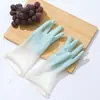 Guantes para lavar platos para mujer, duraderos y cómodos para uso doméstico, guantes de goma impermeables para lavar platos, hacer tareas del hogar y limpiar ropa