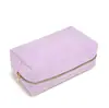 Bolsa de Maquillaje Portátil de Color Sólido de Moda Coreana y Japonesa Bolsa de Almacenamiento de Viaje de Pana Estuche para Lápices Fábrica de Regalos Personalización