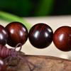 Pulsera de rama de ácido rojo de Laos color natural madera de caoba juego de texto para hombres y mujeres pulsera de rosario de 108 cuentas fabricantes de joyería venta al por mayor