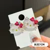 Acessórios de Cabelo Exquisitos Clip de Cabelo Completo de Diamante hellokitty para Mulheres Clip de Acetato para Franja Clip Finalizador de Cabelos Quebrados Clip de Penteado Clip Lateral para Mulheres