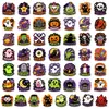 Nuevo juego transfronterizo de 100 piezas de pegatinas creativas y divertidas de Halloween, decoraciones caricaturescas peculiares, pegatinas impermeables para funda de teléfono