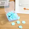 Pastilla de jabón portátil para lavarse las manos, papel de jabón, desechable para estudiantes y niños, caja de pastillas de jabón de pétalos para viajes