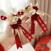 Ojal para boda de dragón y fénix, juego completo para el novio, la novia y los padres, un juego de broches de boda, suministros para la preparación de la boda