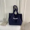Bolsa Cruzada Estampada con Letras al por Mayor de Fábrica Estilo Coreano Casual Bolso Tote de Lino Bolso de Hombro de Lona de Moda para Mujer