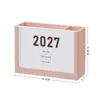2027 Porta-canetas Criativo Calendário de Mesa Estilo Ins Novo Calendário de Mesa Multifuncional-Estilo Caderno Porta-canetas Caixa de Armazenamento Atacado