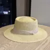 Sombrero de Nuevo Estilo para Mujer, Sombrero de Paja para Proteger del Sol en la Playa de Verano, Estilo Vacacional Británico de Moda, Sombrero de Sol Hueco Transpirable, Moderno
