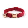 Grabado Collar de gato Lazo Hebilla de aleación de zinc Campana Leche Perro gato Collar Lazo Collares para gatos