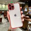Aplicável em Fronteiras Apple 17/16 Promax Galvanizado Óculos Estojo para Celular Iphone 13 Cobertura Total Transparente 15 Estojo Macio