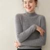 Nuevo Top de Punto de Cachemira para Mujer, Cuello Alto Medio, Otoño e Invierno 2026, Cómodo, Suave, Agradable para la Piel, Versátil y Cálido