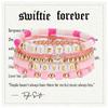 Amazon Nuevo Taylor Music 1989 Cerámica Blanda Letra Rosa Sol Sonriente Traje Pulsera SWIFTIE