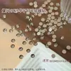Pedras de Strass Redondas Pequenas K9 Sparkling White com 33 Facetas e Base Plana para Nail Art, Pacote Misto de Pedras de Strass Coloridas com Base Plana Decorações para Nail Art
