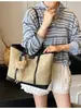 Bolsa Tote de Gran Capacidad para Mujer 2025 Nuevo Verano Versátil Casual Bolso de Hombro para Estudiantes Universitarios Viajes Cotidianos Bolsa Tote