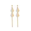 Aretes Geométricos de Celebridad de Internet de Estilo Coreano para Mujer, Súper Hada Elegantes con Diamante Escarchado Distintivo, Joyería para la Oreja con Borla Larga