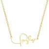 Venta caliente europea y americana 1989Taylor Swift collar de acero inoxidable firma de cantante Regalo para Fans cadena de clavícula al por mayor