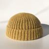 Coreano Cor Sólida Malha Lã Chapéu Mulheres Outono e Inverno ins Moda Yuppie Casual All-match Chapéu para Homens