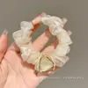 2026 Novo Elástico de Cabelo de Alta Elasticidade com Acabamento em Cetim, Toque de Luxo, Argola de Cabelo Dopamina de Verão para Mulheres, Elástico Fofo para Crianças