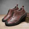 Zapatos Casuales de Comercio Exterior para Hombre, Nuevo Estilo para Hombre con Suela Suave para Conducir, Zapatos para Deportes al Aire Libre, Viajes, Senderismo y Montañismo, Talla Grande 4748