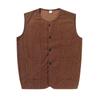 Colete de veludo cotelê retrô estilo japonês slim-fit primavera e outono moda all-match masculino estilo britânico sem mangas casual colete moda