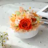Arreglo Floral de Rosa Preservada en Maceta, Arte Floral para Mesa de Comedor, Arreglo Floral para Mesa de Reuniones, Centros de Mesa Transfronterizos para Mesas Redondas
