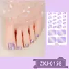 Zhengxiang Nuevo Estilo Pegatinas Brillantes para Uñas de Cebolla Pura Pegatinas para Uñas de los Pies Pegatinas para Uñas de los Pies Ojo de Gato Degradado Pegatinas Blancas Impermeables para Manicura de Pies