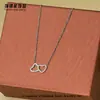 Acero Inoxidable 316 Colgante de Corazón para Collar Set de Accesorios para Mujer Pulsera de Acero de Titanio para Verano Venta al por Mayor Lujo Ligero Nicho
