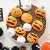 Calabaza de Halloween, cerdas pequeñas, gafas de peluche, bola de pelo, muñeca, decoración navideña, ramo, cesta de flores, colgante, venta al por mayor