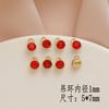 Accesorios de bricolaje de estilo coreano con retención de color, colgante largo con incrustaciones, pulsera, pendientes, tocado, accesorios, venta al por mayor, taza de diamante multicolor