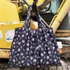 Bolsa de Compras Plegable Verde Japonesa y Coreana Ligera Impermeable Gran Capacidad Bolsa de Almacenamiento para Supermercado Bolsa de Compras Portátil Bolsa Tote Engrosada