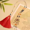 Accesorios para Falda Mamian de Estilo Antiguo Hanfu, Collar Suave Estilo Chino con Colgante de Nube Incorporado, Nuevo Collar Versátil Chino