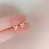 Pendientes de Perla y Circonita con Lazo Estilo Coreano para Mujer, Exquisitos Pendientes Elegantes Microincrustados, Pendientes de Lujo Ligero de Alta Gama Inspirados en Chanel